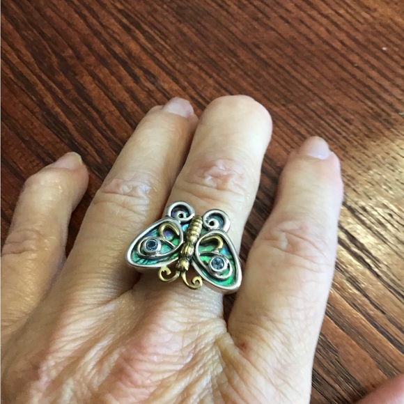 Echo of a Dreamer Butterfly Ring Sterling +Bronze - Picture 3 of 4